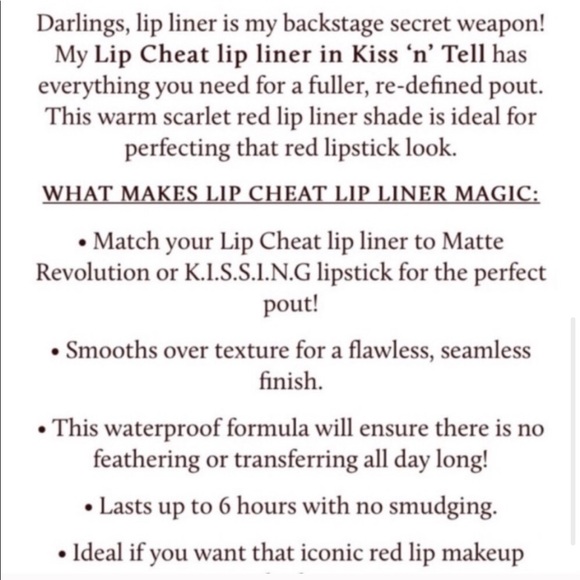 🆕 NIB▪️CT Rock Lip Cheat Re-Shape Lip Liner - Picture 4 of 7